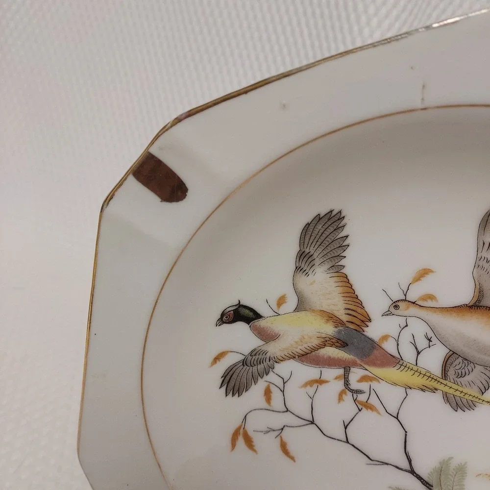 Vintage Norlean Japan Bird Plate Trinket Dish Ash Tray 8